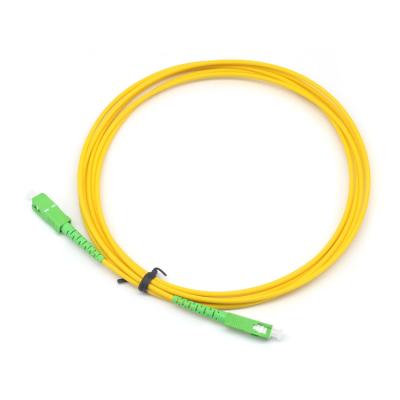 China 1Year Simplex Sc Apc To Sc Apc Sm Optic Fiber Armored Patch Cord for FTTP Application for sale