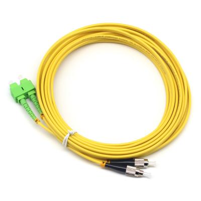 China Duplex FC UPC to SC APC SM Fiber Patch Cord Optical with Operation Temp -40 to 75° C for sale