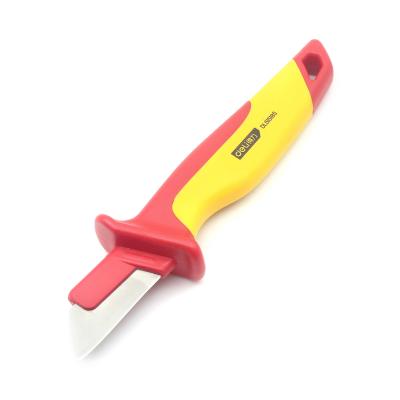 China 1000V VDE Insulated Tools Dismantling Cable Knife with OEM Support and Plastic Handle for sale