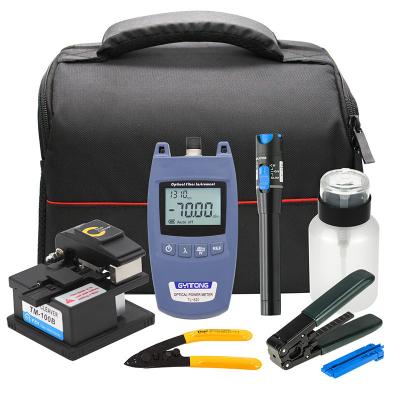 China Upgrade Your Fiber Optic Toolkit with FTTH Tool Kit 8PCS VFL Power Meter Fiber Cleaver for sale