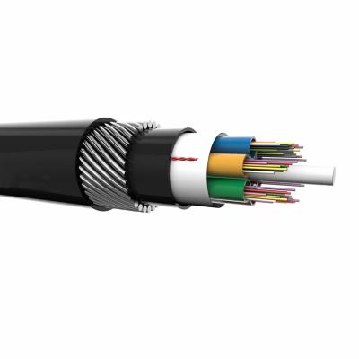 China Water-proof 8 Cores Fiber Optic Cable Single Mode G652D GYFTY33 for sale