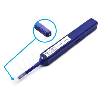 China Universal 1.25mm Bule Fiber Optic Cleaner Pen For LC MU Connectors for sale