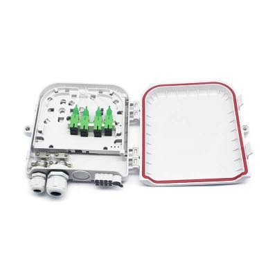 China Outdoor Wall Mount Fiber Optic Distribution Box 8 Cores IP65 for sale