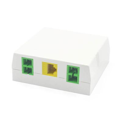 China 4 Ports SC Adapters Fiber Optic Mounting Box For Wall-mounted for sale