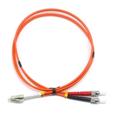 China Duplex LC PC to ST PC OM1 MM Fiber Optic Patch Cord for sale