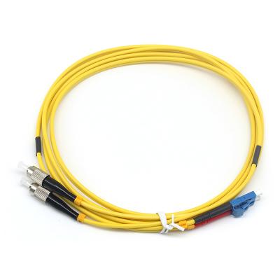 China LSZH Duplex LC UPC to FC UPC SM Fiber Optic Patch Cord 3.0MM 2.0MM for sale