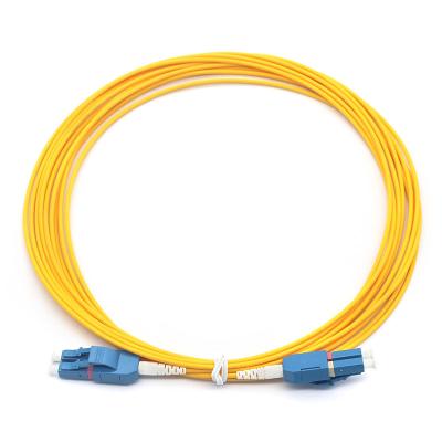 China Duplex Fiber Optic Patch Cord LC UPC to LC UPC SM Uniboot for sale