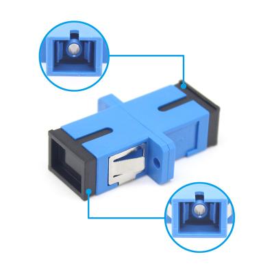 China FTTH SC UPC Simplex Adapter with Flange for sale