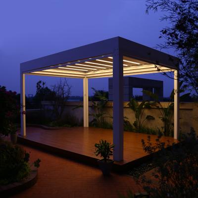 China Modern Design 3*3 Pergola Garden Outdoor Pergola Bioclimatic Purchase Easily Assembled Manual Pergola for sale