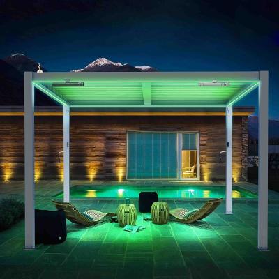 China Easily Assembled Product Waterproof Shopping Tent Modern Design Gazebo Outdoor Camping Pergola Pergola Manual Shades for sale