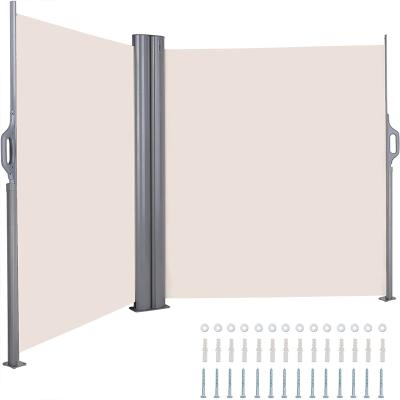 China Indoor and Outdoor Waterproof Polyester Privacy Divider Polyester Poolside Patio Patio Garden Awning Aluminum Side Awning for Hotel for sale