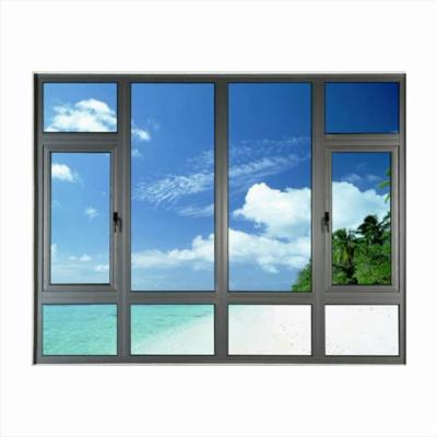 China High Quality Folding Screen Aluminum Alloy Sight Double Glazing Casement Glass Window for sale