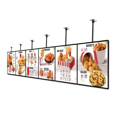 China Aluminum+Acrylic+LED Menu Light Box For Restaurant KFC Burger Order Price Lists Light Box Fast Food LED Menu Board for sale