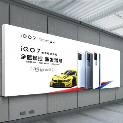 China Aluminum Frame System Printing UV Vinyl Led Display Fabric Advertising Lightbox Backlit Led Wall Light Box Customizable for sale