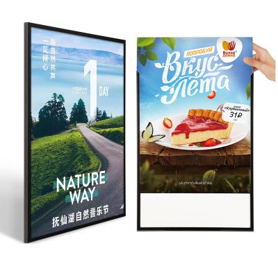 China Aluminum Alloy Frame Advertising Poster Display Frame 20mm Aluminum Frame Snap Poster Frame for sale