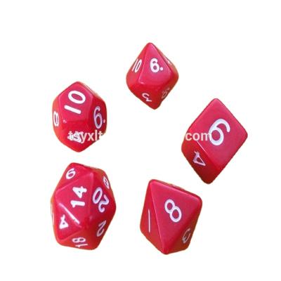 China 6 acrylic custom acrylic sided dies d10 d12 and d20 dies engraved for sale