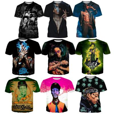 China Ace Khalifa 3D Printing T-shirts Mens Summer Shorts QUICK DRY Sleeve Digital Printing Mens Top OEM ODM Tops Shirt 3D Tees for sale