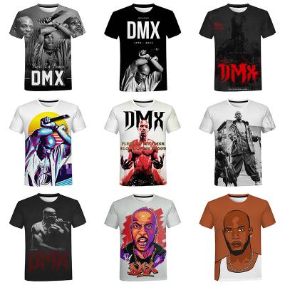 China DMX Hip Hop QUICK DRY Style 3D Printed Shirt For Men Summer Hot Sale Fashion Tees 3D Digital Printing Shirt All Over Print Tops OEM ODM for sale