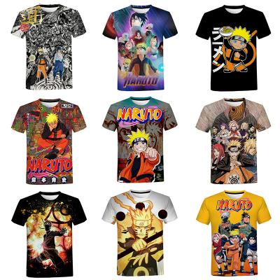 China Sasuke Kakashi QUICK DRY Anime 3D Printed Shirt For Men Tees 3D Digital Print T-shirt Cartoon All Over Print Japanese Anime T Shirt for sale