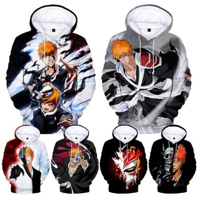 China High Quality Windproof Fashion Japanese Anime Fighting 3D Oversized Pullover Printed Hoodies For Men Casual 3D Printed Mens Hoodies for sale