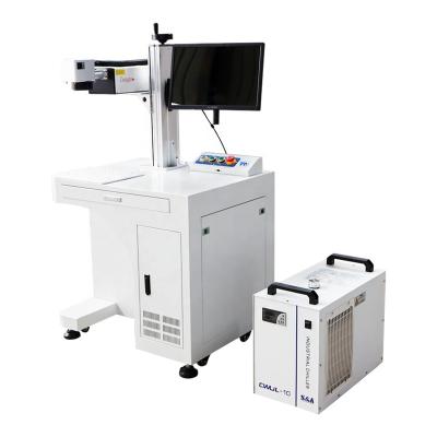 China Desktop Case 3W 5W Water Cooled UV Laser Marking Machine For Stone Glass for sale