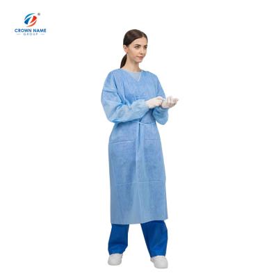 China Customized Breathable SMS Level 2 Isolation Disposable Breathable Gown for sale