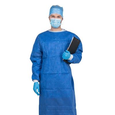 China Hospital Sweep Hot Sale PP PE SMS Surgical Gown Level 4 Surgical Gown for sale