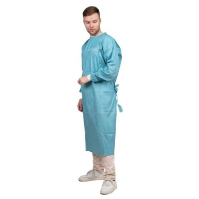 China SMS Breathable Surgical Gown No Woven Surgical Gown Isolation Gowns for sale