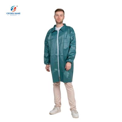 China Hoods or Collar+ Long Sleeves with Boots or Without or Customized Medical SMS/PP Hospital Lab Unisex Disposable Coat for sale