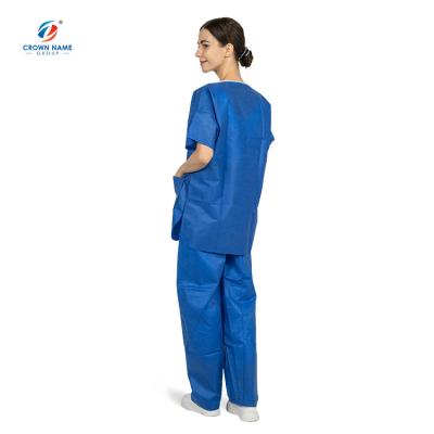 China Printed waterproof ladies to scrub non-woven suits scrub suit for sale