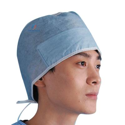 China Disposable Doctor Surgeon Hat Spunlace Cap Surgical Cap For Hospital CN211 for sale