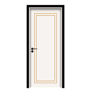 China Modern Design Bedroom Waterproof Internal Door Bedroom WPC Waterproof Solid PVC Interior Wood Doors For Room for sale