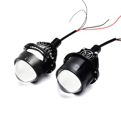 China Canbus GPNE Mini Car Lighting Conversion Kits 12V Car 2.5 Inch Bi LED Projector Headlight Led Lens for sale