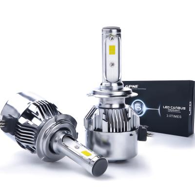 China Canbus GPNE manucturer car headlight bulb C8 H4 original imported high low beam 8000lm/bulb Seoul chip led headlight bulb for sale