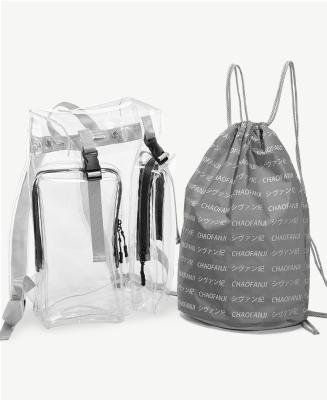 China Waterproof To Customize Transparent Duffel Bags Transparent Duffel Bags Bagpack for sale