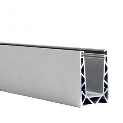 China Contemporary Aluminum U Channel , Balustrade Glass Aluminum Profile for sale