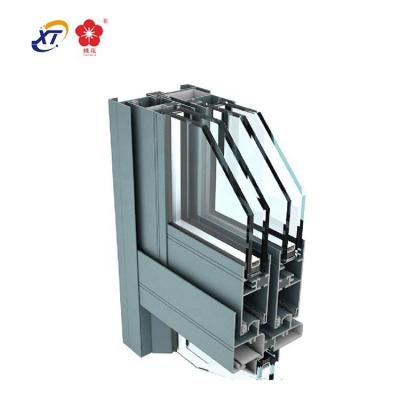 China Excellent Quality Folding Aluminum Screen Profiles For Thermal Break Triple Glazed Windows for sale