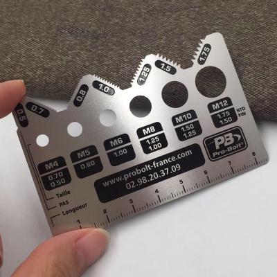 China Stainless Steel Custom Playing Bike Business Metal Card Multi Tool for sale