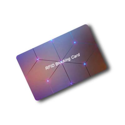 China Protect RFID or NFC card from hacking wallet using custom wholesale eshield RFID blocking card protector for sale