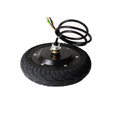 China Single Wheel BLDC 8 Inch 24V/36V Electric Motor Gearless Wheel With Tire For Skateboard for sale