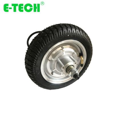 China Single wheel hot sale cheap price BLDC 9 inch 350W 500W 800W electric hub motor with tire for sale