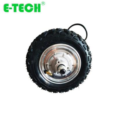 China Brand 48V 800W single axis double wheel E-TECH 10 inch gearless hub motor with hall sensor for sale