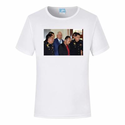 China cheap Anti-wrinkle campaign tshrits, election round neck printed political t-shirt, malaysia president election t-shirt for sale