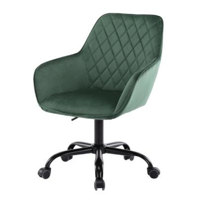 China (Height) Adjustable Modern Home Office Velvet Task Chair Swivel Height Adjustable Armchairs Office Chair for sale