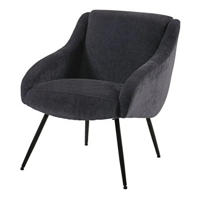 China Latest New Design Modern Dining Chair Comfortable Velvet Chair With Metal Legs Dining Armrest Part Chair for sale