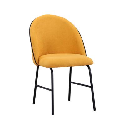 China New 2021 Teak Backup Modern Simple Elegant Luxury Modern Comfortable Arm Room Coffee Metal Velvet Design Leisure Place Dining Chair For Sale Supplier for sale