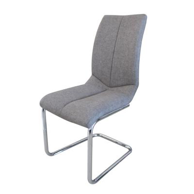 China Gray Velvet Save Restaurant Place Oval Back Durable Bow Leg Dining Chair Modern Colors for sale