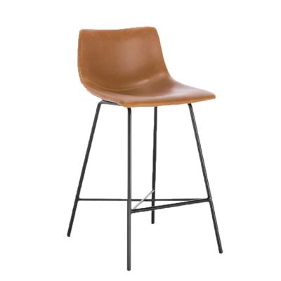 China Super Comfortable Bar Chair Bar Worktop Chair Counter Umpire Chair High Counter Stool Leather With Back for sale