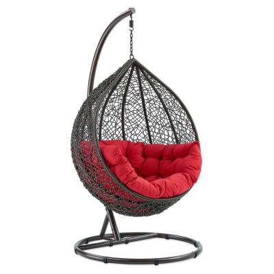 China Leisure Style Hanging Egg Chair Cheap Hanging Chair Outdoor Furniture Patio Swings Rattan Hanging Chair Egg for sale