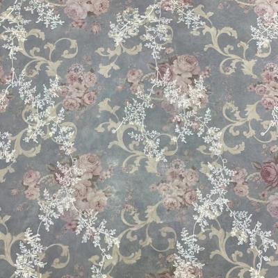 China Factory direct sale fashion viable good quality style printing lace fabrics refine embroidery materials for girls' skirt fashion clothes for sale